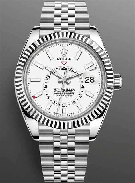 rolex sky dweller oyster steel and white gold|rolex gold sky dweller price.